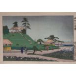 Kobayashi KIYOCHIKA (1847-1915)Farbholzschnitt, 23,7 cm x 34,4 cm, datiert Meiji 12/1879Kobayashi
