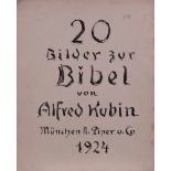 Alfred KUBIN (1877-1959)"20 Bilder zur Bibel"Grafik-Lithografien (20 Stück + Decktitel und