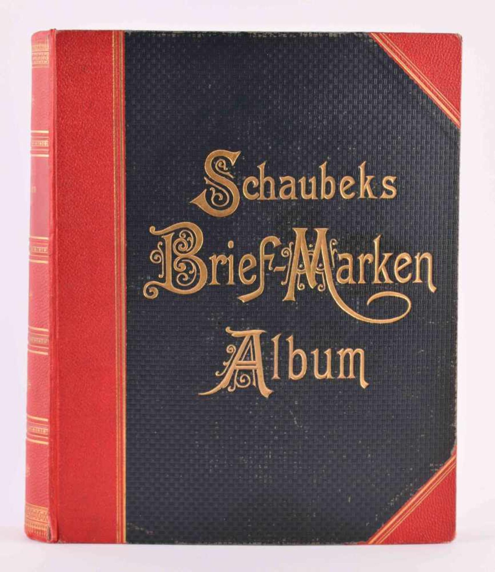 Schaubek Goldschnitt-AlbumGoldschnitt-Album für Marken und Ganzsachenausschnitte mit über 1400 GSA