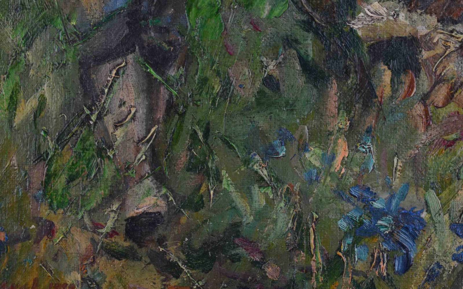 Russischer Künstler des 19. / 20. Jhd."auf der Jagd"Gemälde Öl/Leinwand-Karton, Sichtmaß 39 cm x - Image 4 of 7