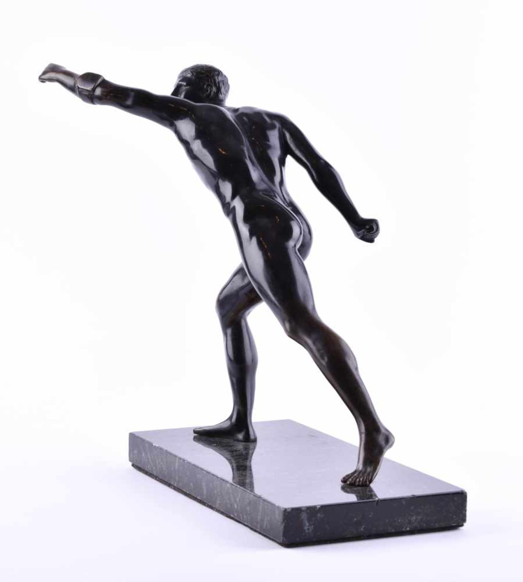 wohl Rudolf MARKUSE (Berlin 1878 - 1929)"Borghesischer Fechter/ Schwertkämpfer" Skulptur-Bronze, auf - Bild 4 aus 5