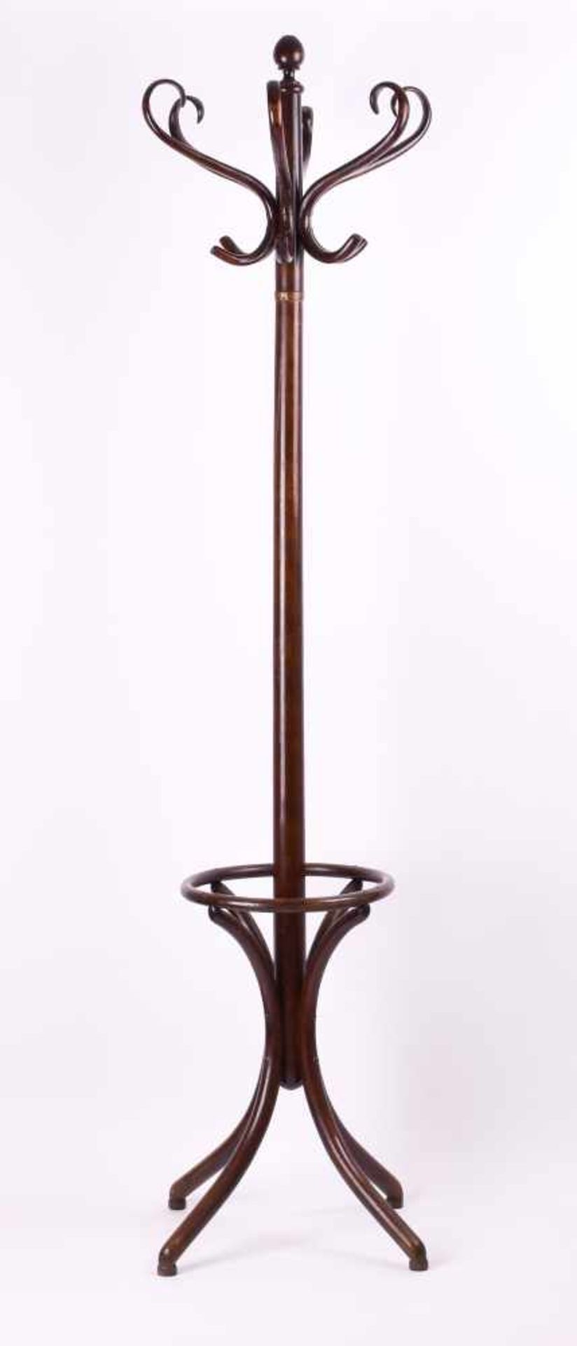 Garderobenständer Thonet um 1920Holz, H: 188 cmCoat rack Thonet around 1920wood, height: 188 cm