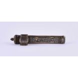 Reise-Schreibzeug, Islamik Penbox um 1900Bronze mit Silberinlet, L: 22 cmTravel writing utensils,