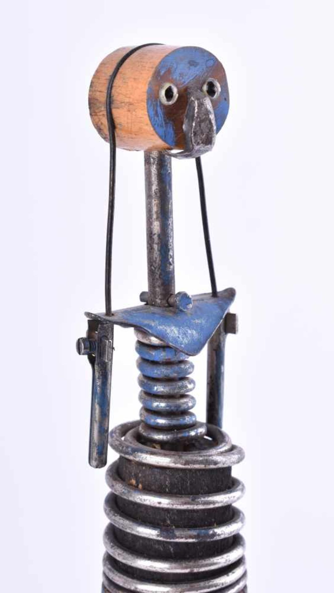 unbekannter Künstler, Bauhaus ?Holz und Metall, teils farbig staffiert, H: 26,3 cmunknown artist, - Image 3 of 4