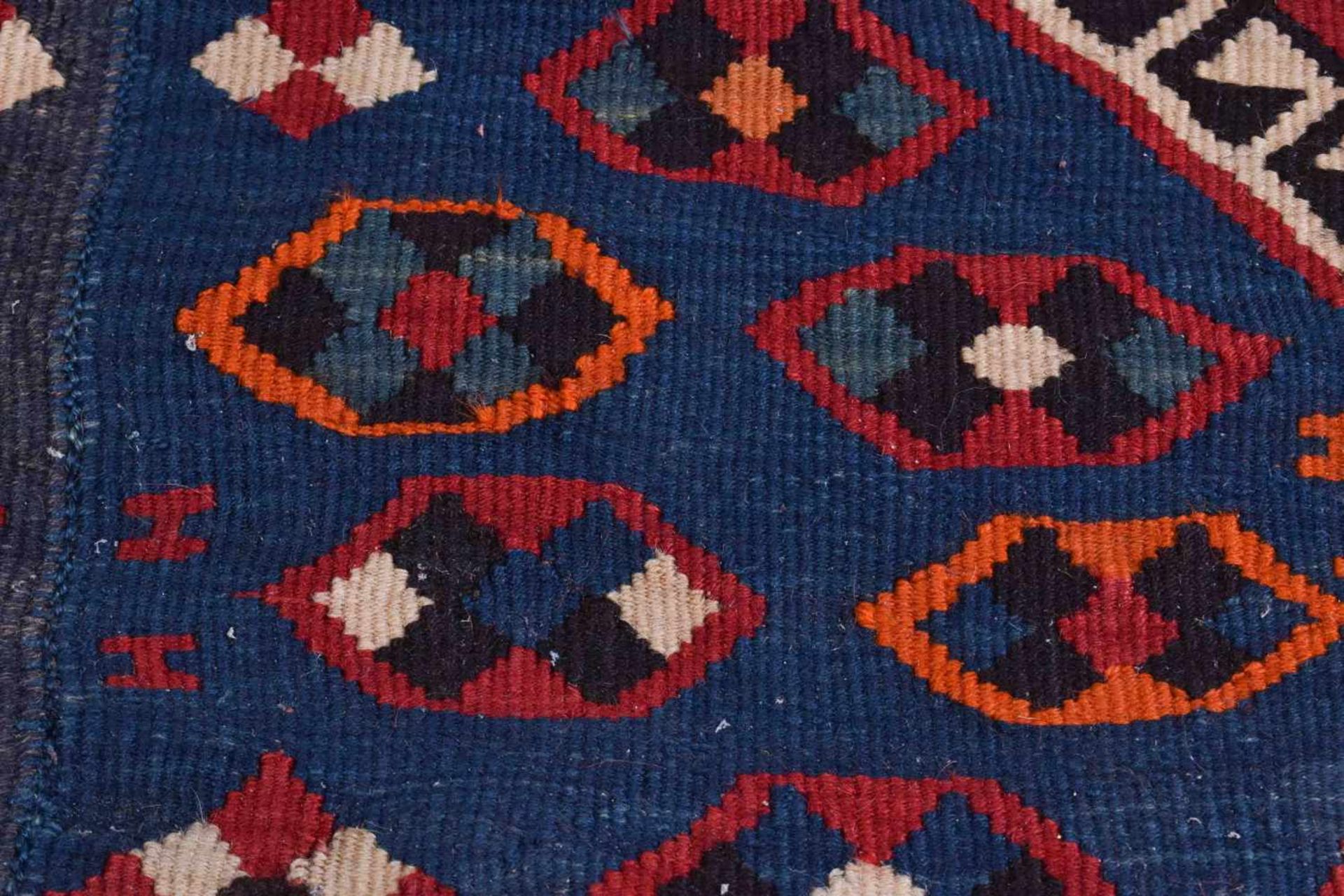 alter Kelim Teppichhandgeknüpft, 233 cm x 140 cmold Kilim carpethand knotted, 233 cm x 140 cm - Image 5 of 5