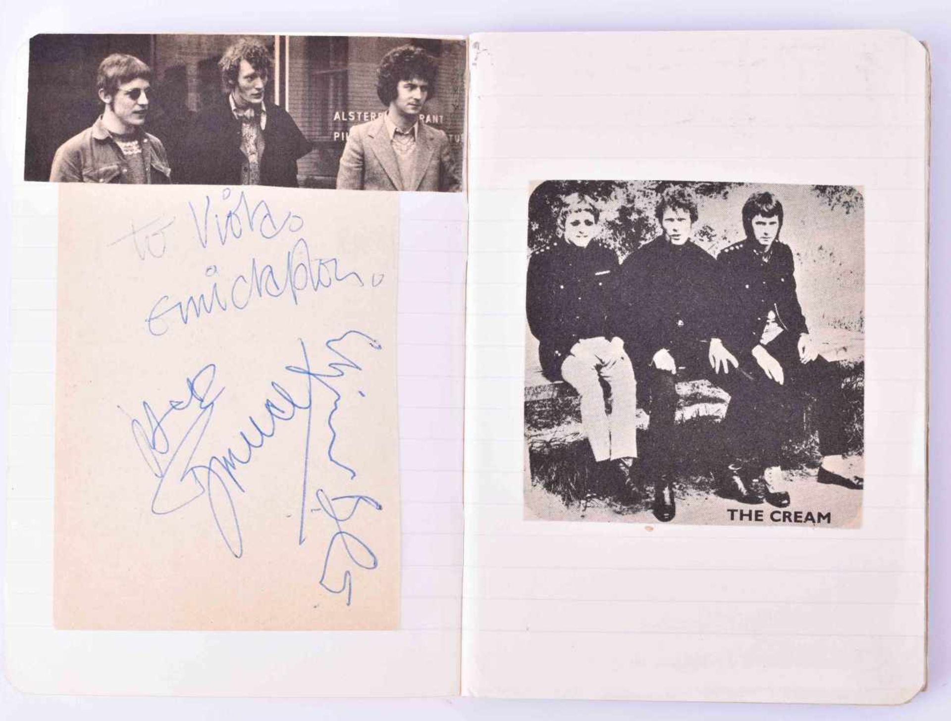 Sammlung Autogramme Jimi Hendrixkleines Notizheft( A6) mit mehreren Autogrammen und Eintrittskarten, - Bild 2 aus 4