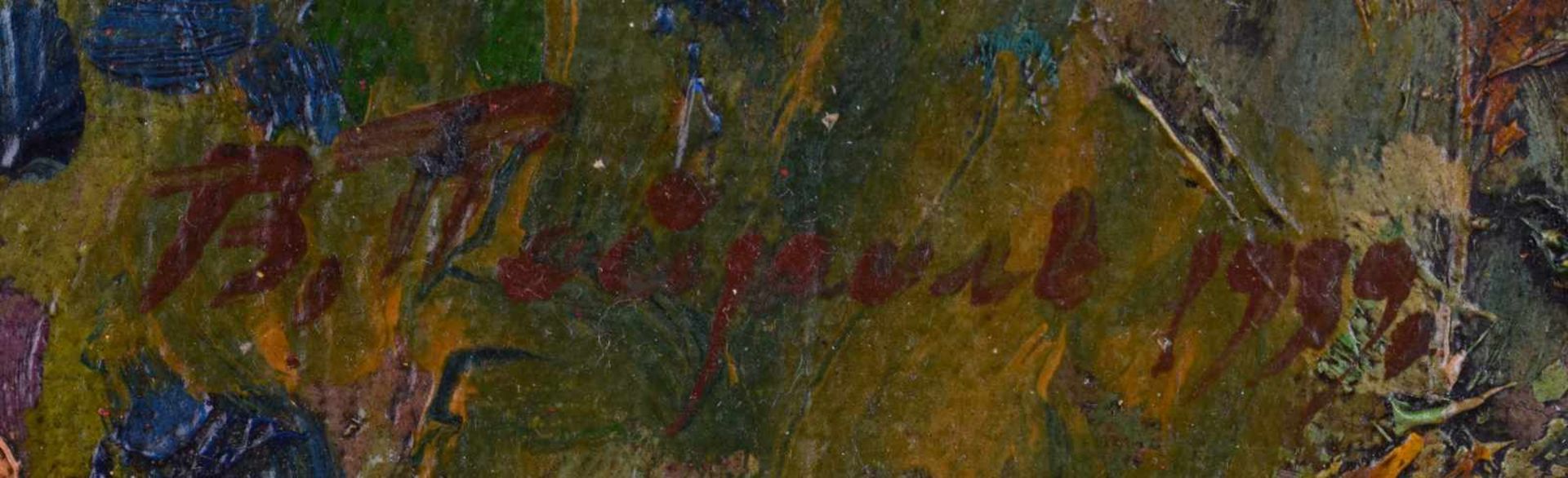 Russischer Künstler des 19. / 20. Jhd."auf der Jagd"Gemälde Öl/Leinwand-Karton, Sichtmaß 39 cm x - Image 6 of 7
