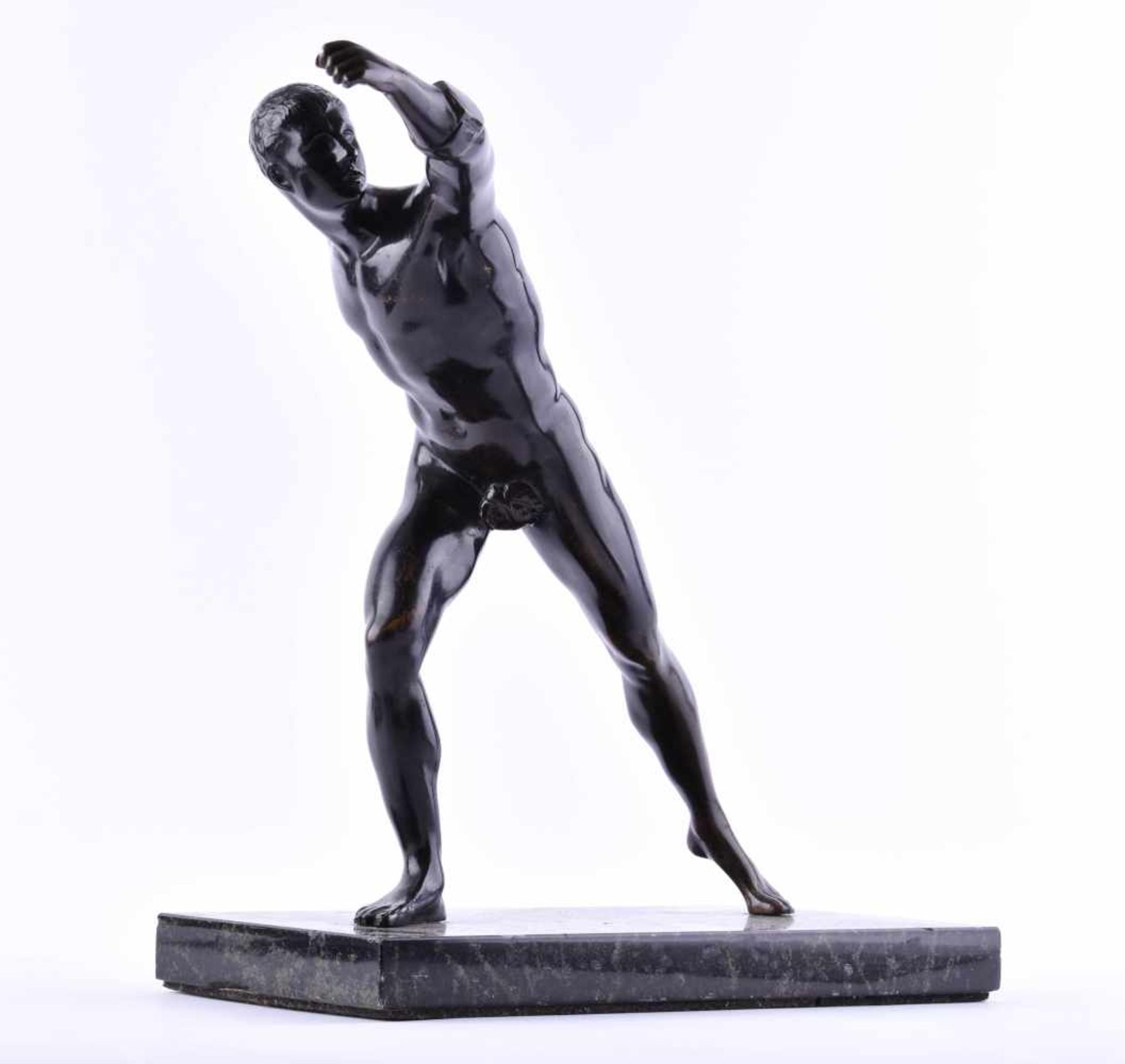 wohl Rudolf MARKUSE (Berlin 1878 - 1929)"Borghesischer Fechter/ Schwertkämpfer" Skulptur-Bronze, auf - Bild 3 aus 5
