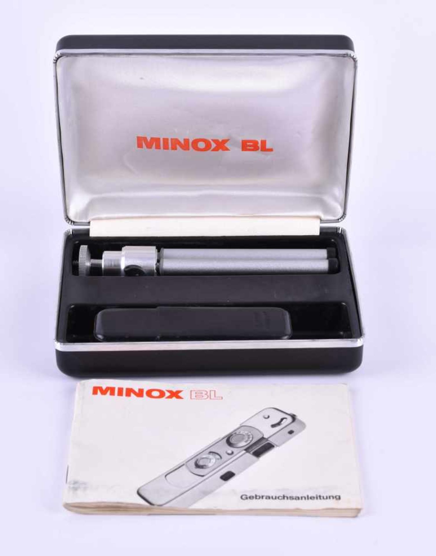 Minox BL um 1970im original Lederetui, mit Gebrauchsanleitung, Box und Stativ von HamaMinox BL - Bild 4 aus 4