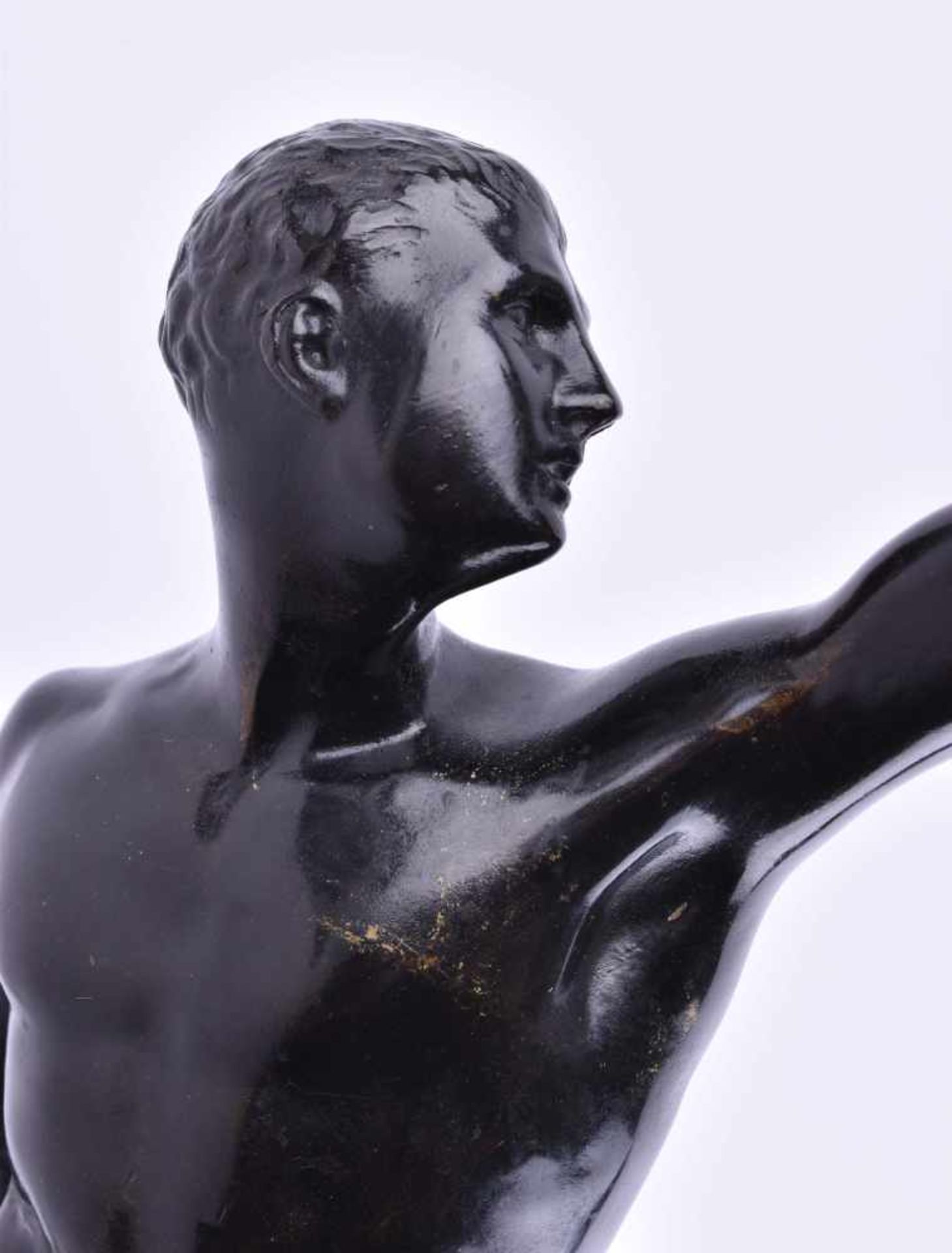 wohl Rudolf MARKUSE (Berlin 1878 - 1929)"Borghesischer Fechter/ Schwertkämpfer" Skulptur-Bronze, auf - Bild 5 aus 5