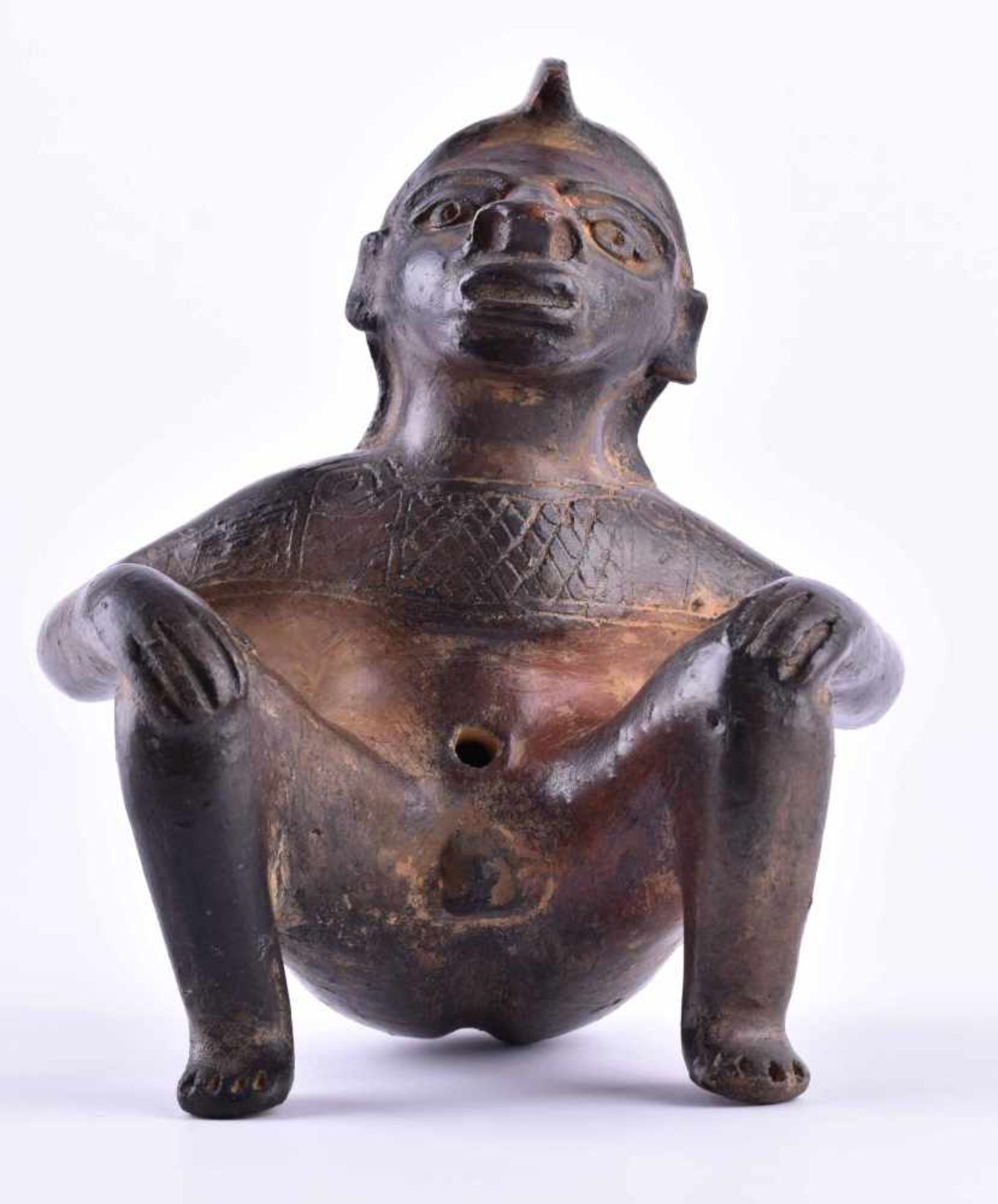 Figur Equador ca. 500-1500 n. Chr.Ton, H: ca. 15 cmFigure equador about 500-1500 ADclay, height: - Bild 2 aus 5