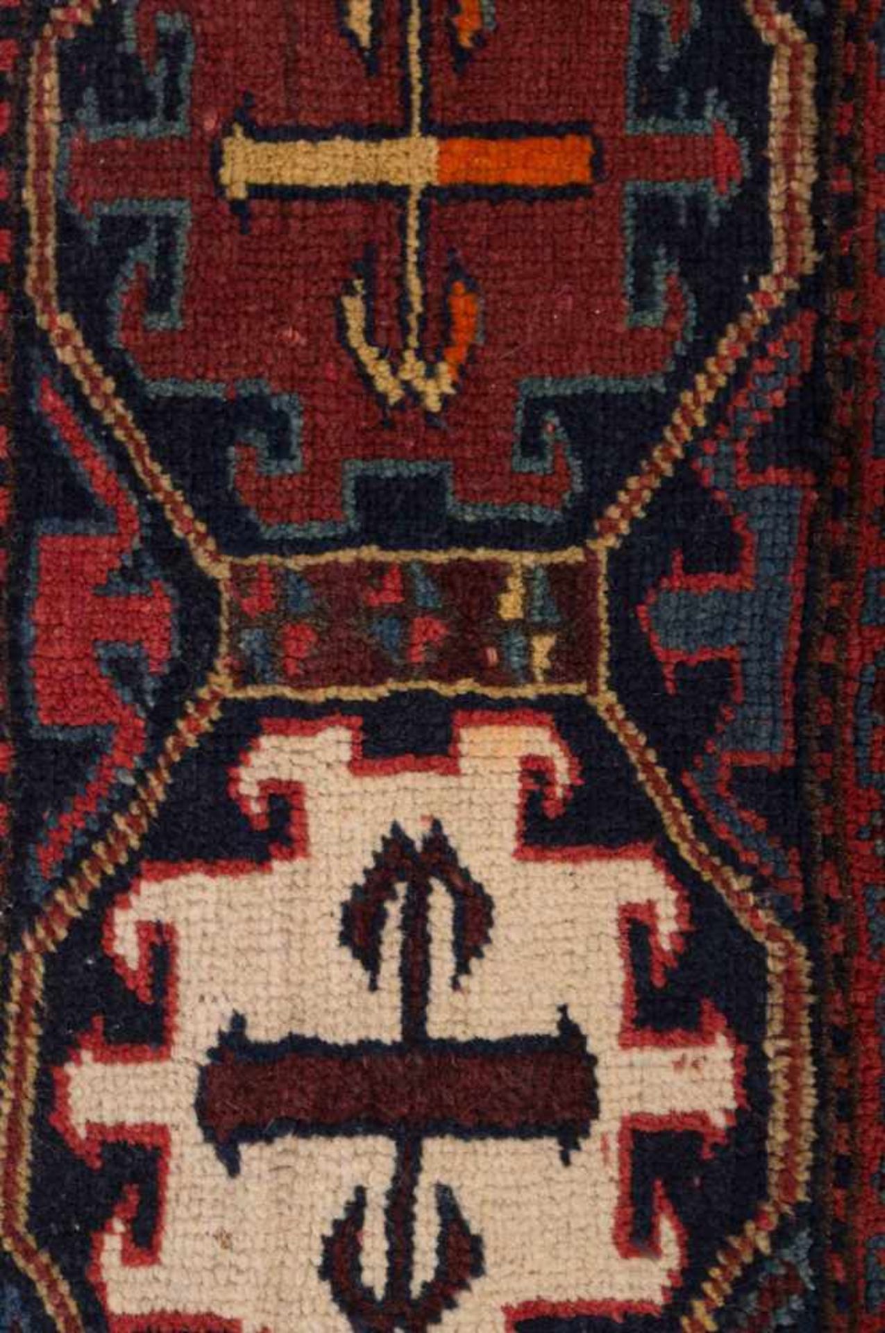 altes Orientalisches Teppichfragmenthandgeknüpft, Maße: 91 cm x 44 cm,small old oriental - Image 2 of 3