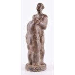 Gerhard ROMMEL (1934-2014)"Stehendes Paar"Skulptur-Volumen, Bronze, H: 21,5 cm,verso in der