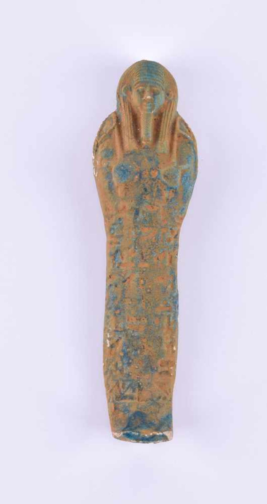 Uschepti Spätzeit, 26-30. Dynastie 664-332 v.Chr.Fayance, L: 15,5 cmUschepti late period 26-30.