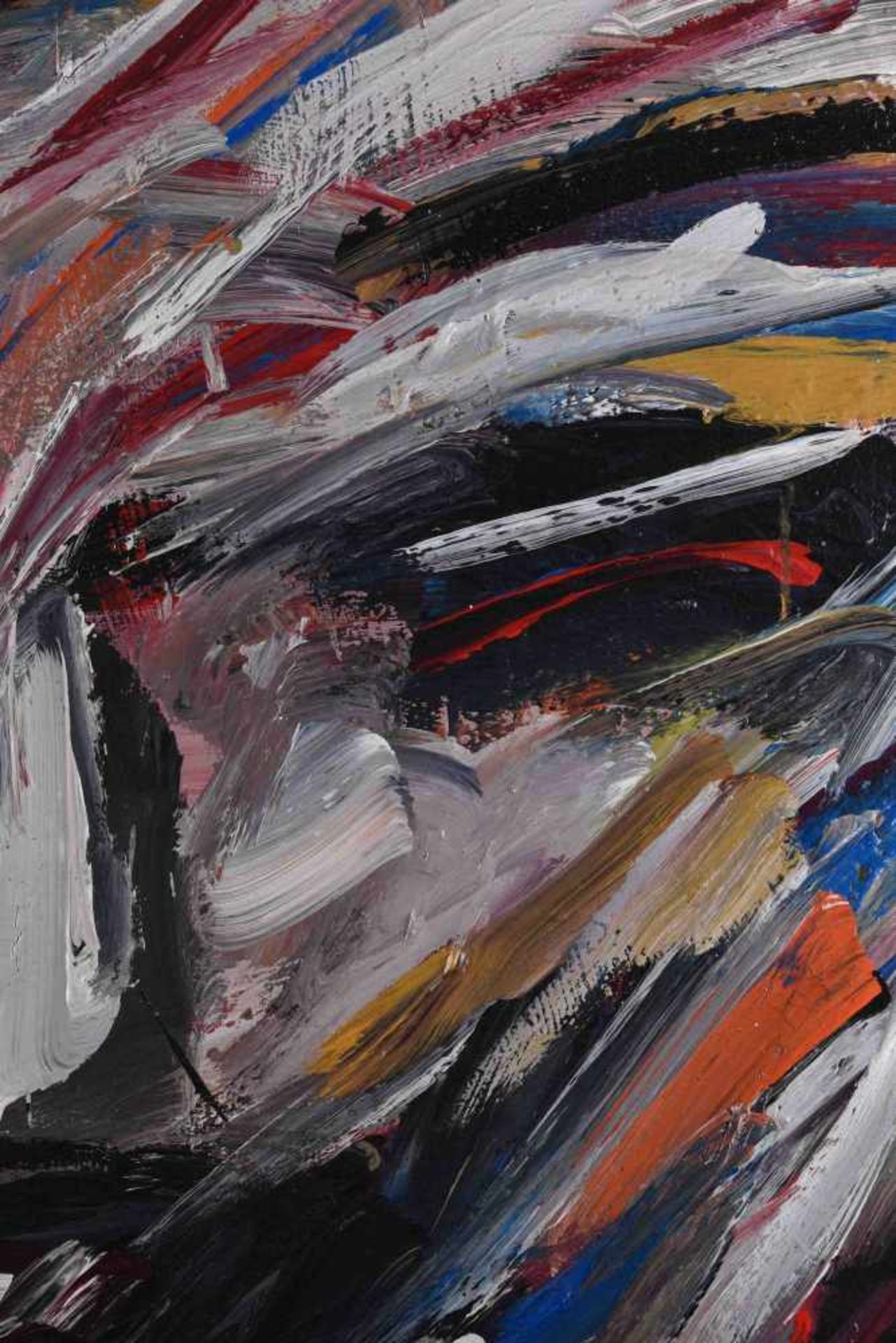 Martin HEINIG (1958)"abstraktes Gesicht"Gemälde Öl/Leinwand, 130 cm x 105 cm,verso signiert und - Image 2 of 5