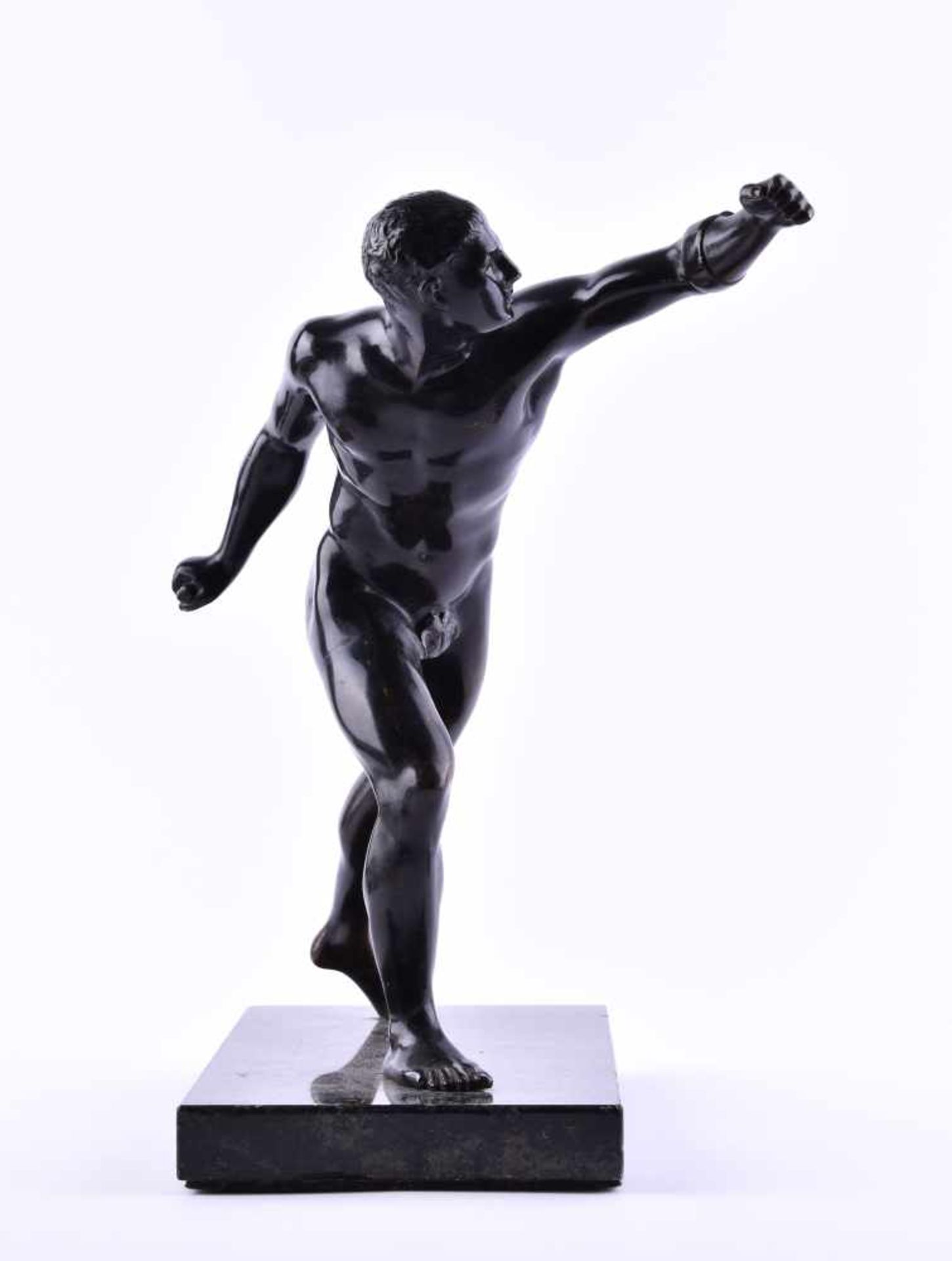 wohl Rudolf MARKUSE (Berlin 1878 - 1929)"Borghesischer Fechter/ Schwertkämpfer" Skulptur-Bronze, auf - Bild 2 aus 5