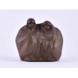 Gerhard THIEME (Attrib.) (1928)"Soldatenfreundschaft"Skulptur-Bronze, 20,5 cm x 23 cm x 15,5 cm,