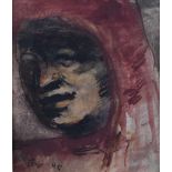 Eva SCHWIMMER (1901-1986)"Frauenportrait"Zeichnung-Aquarell, Sichtmaß 27 cm x 31 cm,links unten