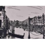 Anna Petrovna OSTROUMOVA-LEBEDEVA (1871-1955)"Venedig" (1916)Grafik-Holzschnitt, Sichmaß 36 cm x