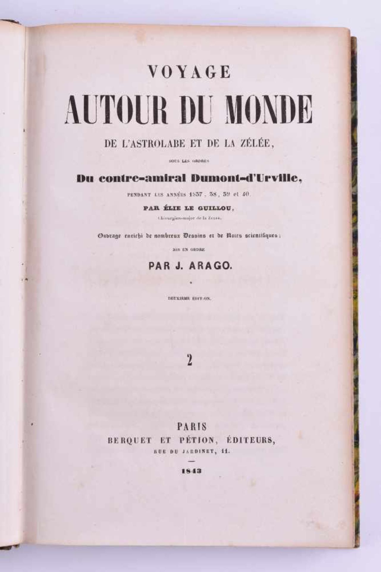 Voyage autour du monde de l'astrolabe D'Urville, Le guillou 1843Der Guillou Elie bereist im - Image 3 of 5