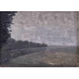 Harry HORN (1929)"Märkische Landschaft mit See"Gemälde Öl/Papier, 30 cm x 40 cm,rechts unten