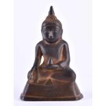 Medizin Buddha Burma wohl 18./19. Jhd.Bronze, H: 15,7 cmMedicine Buddha Burma probably 18th/19th