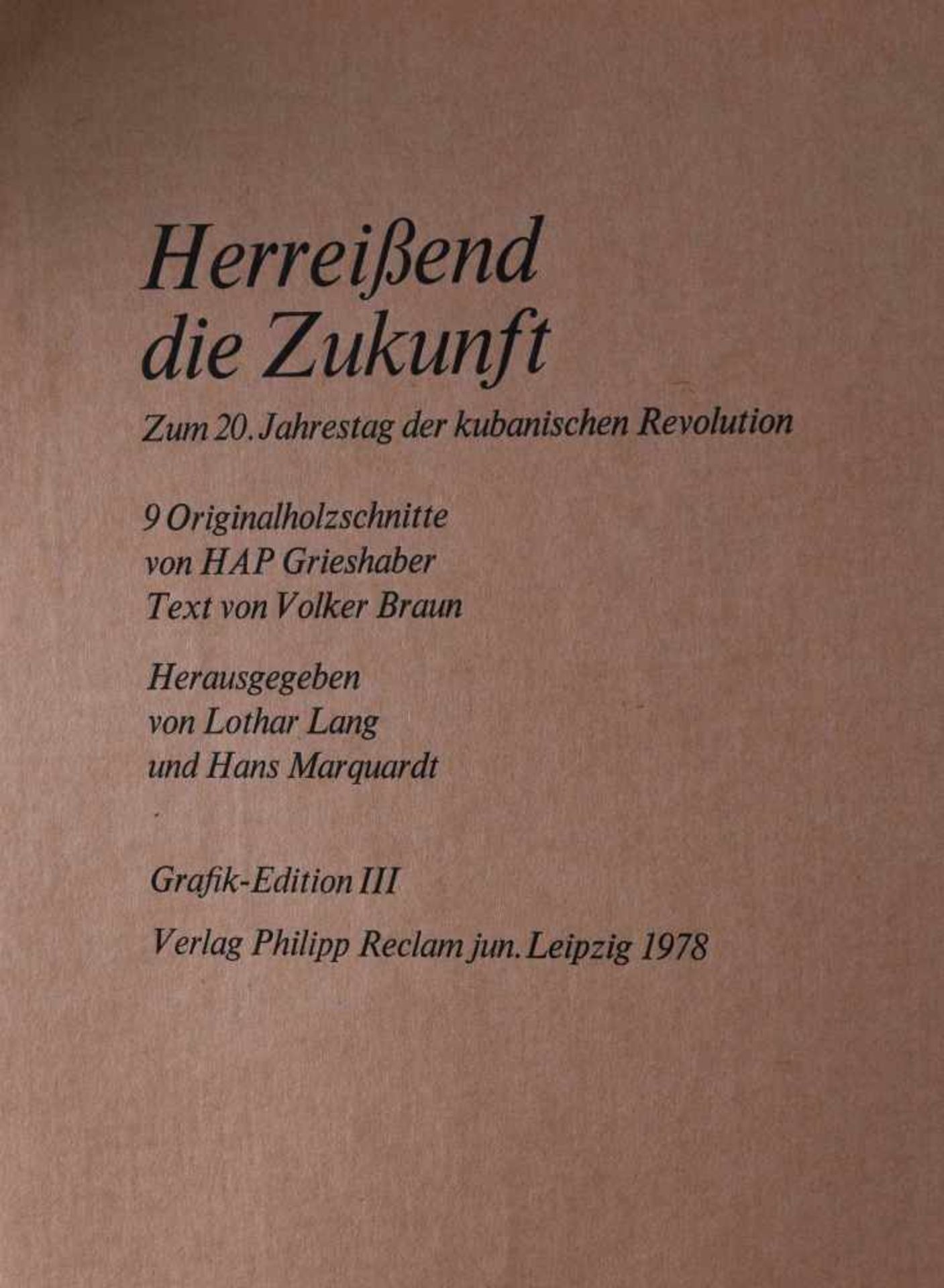 Hap GRIESHABER (1909-1981)"Mappenwerk Herreissend die Zukunft" 1978 zum 20. Jahrestag der - Bild 2 aus 6