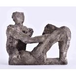 Hans VENT (1934-2018)"kleine Sitzende"Skulptur-Terrakotta, 15 cm x 19 cm x 10,5 cm,unterm Stand