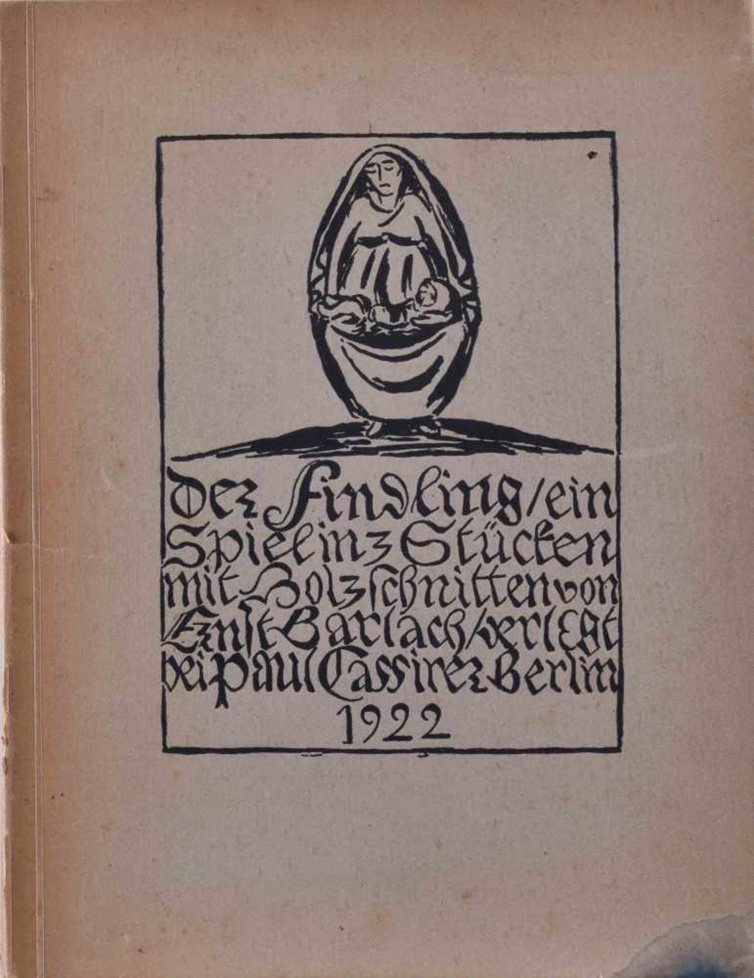 Ernst BARLACH (1870-1938)"Buch-der Findling" (1922)Inhalt 21 Holzschnitte + Titelblatt,