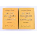 Kulturgeschichte der Gaststätte Band I und II, von Friedrich RauersVerlag Alfred Metzner Berlin,