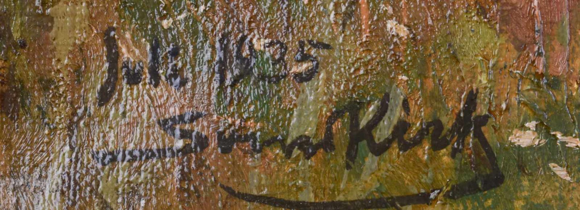 Svend KIRK (XX)"Ribe im July"Gemälde Öl/Leinwand 62 cm x 80,5 cm,links unten signiert und datiert - Bild 6 aus 7