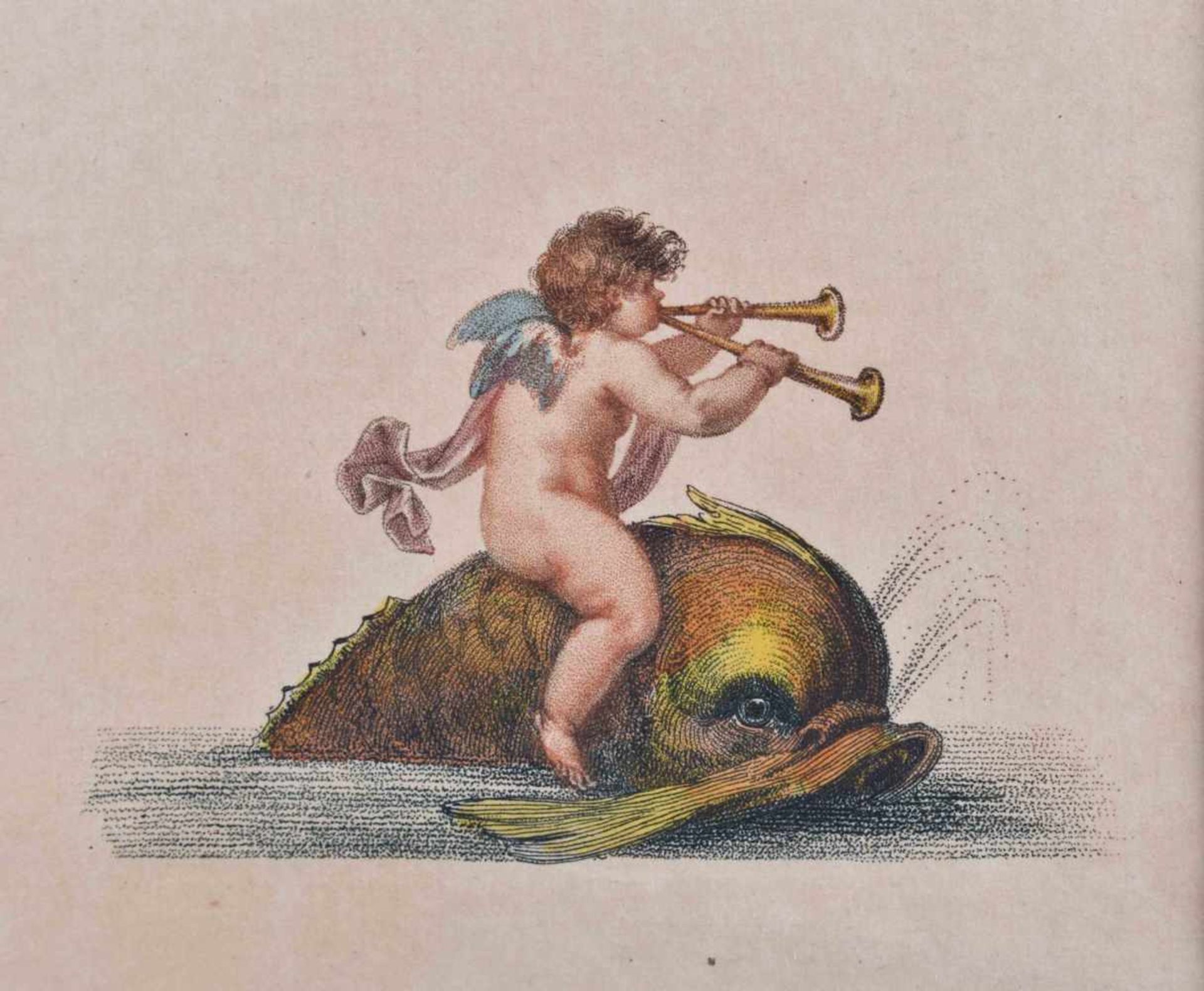 Rudolf ACKERMANN (1764-1834)"Die Elemente" (1799)Grafik-Farbradierung, Blattgröße: 30,5 cm x 26 cm, - Bild 4 aus 5