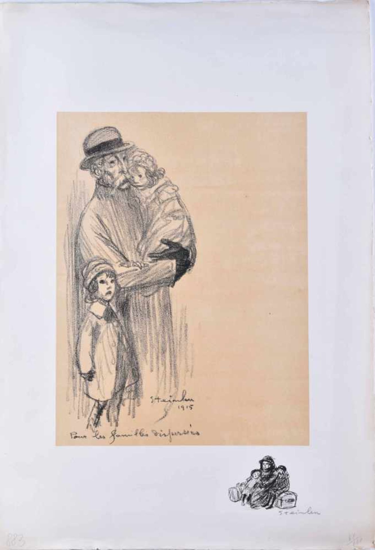 Théophile Alexandre STEINLEN (1859-1923)"Ohne Titel"Grafik-Farblithografie auf Bütten, Blattgröße: