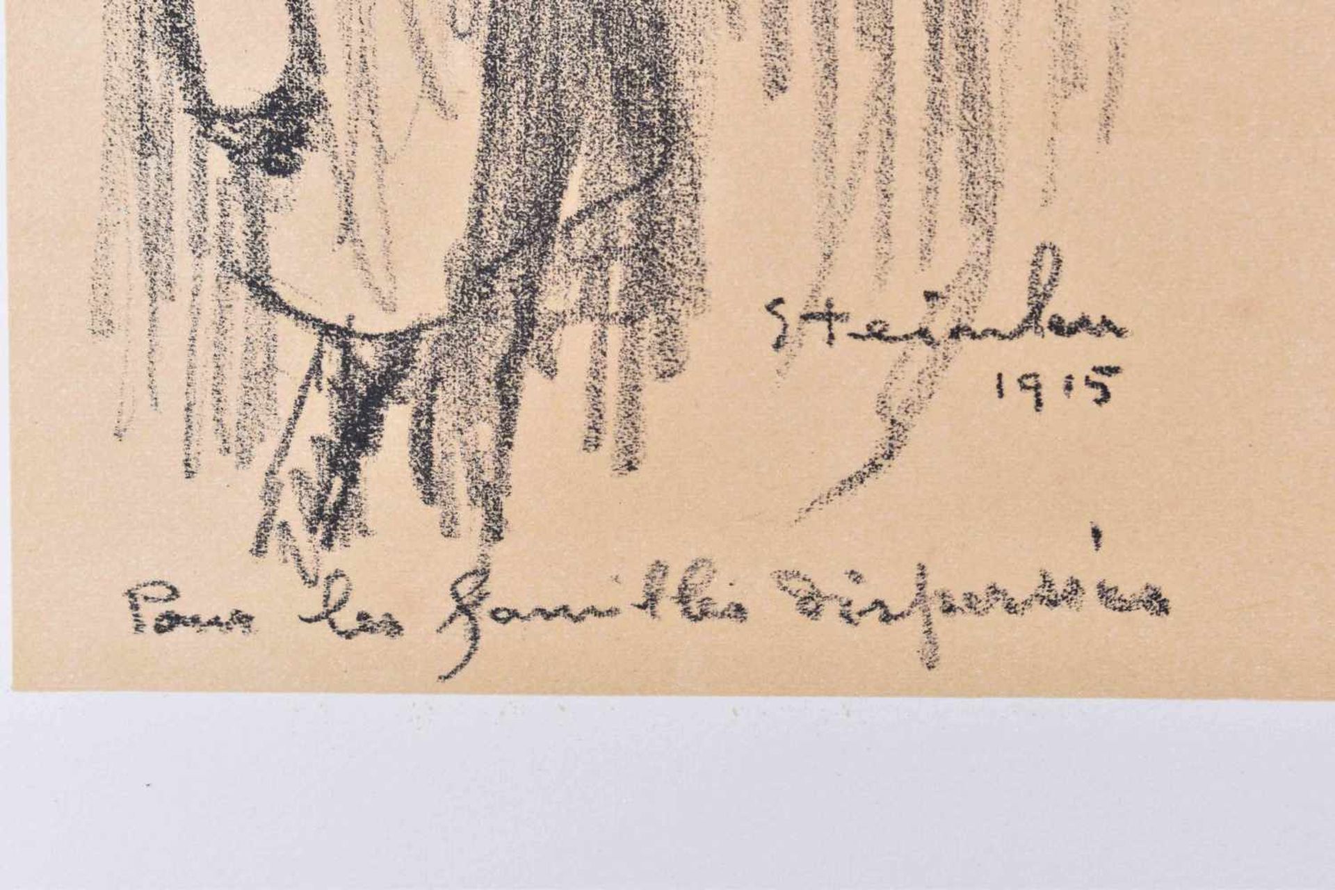 Théophile Alexandre STEINLEN (1859-1923)"Ohne Titel"Grafik-Farblithografie auf Bütten, Blattgröße: - Bild 3 aus 4