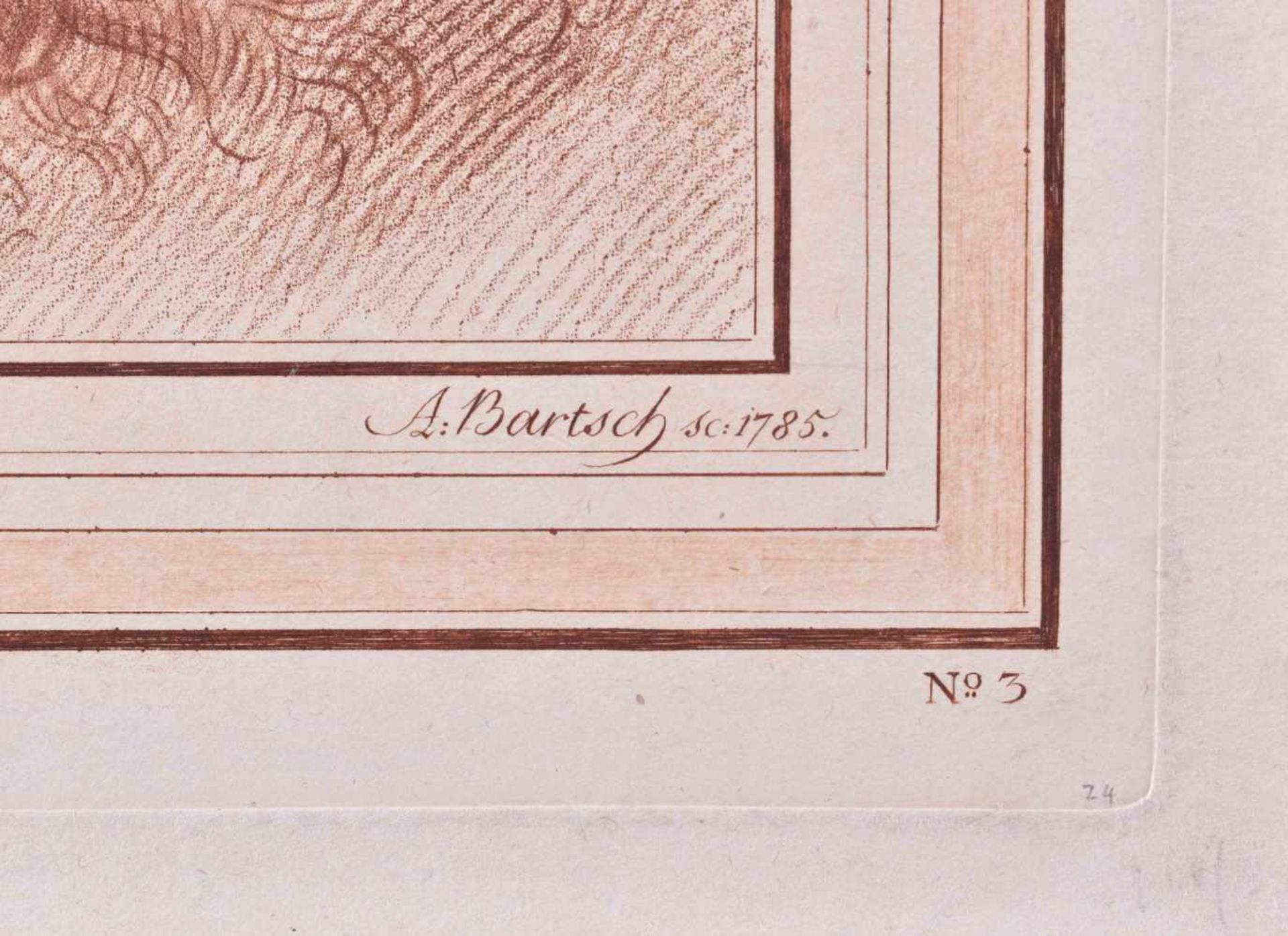 Adam VON BARTSCH (1757-1821)"Parmigianino"Grafik-Radierung, Blattgröße: 28,5 cm x 22,7 cm,links - Bild 4 aus 4