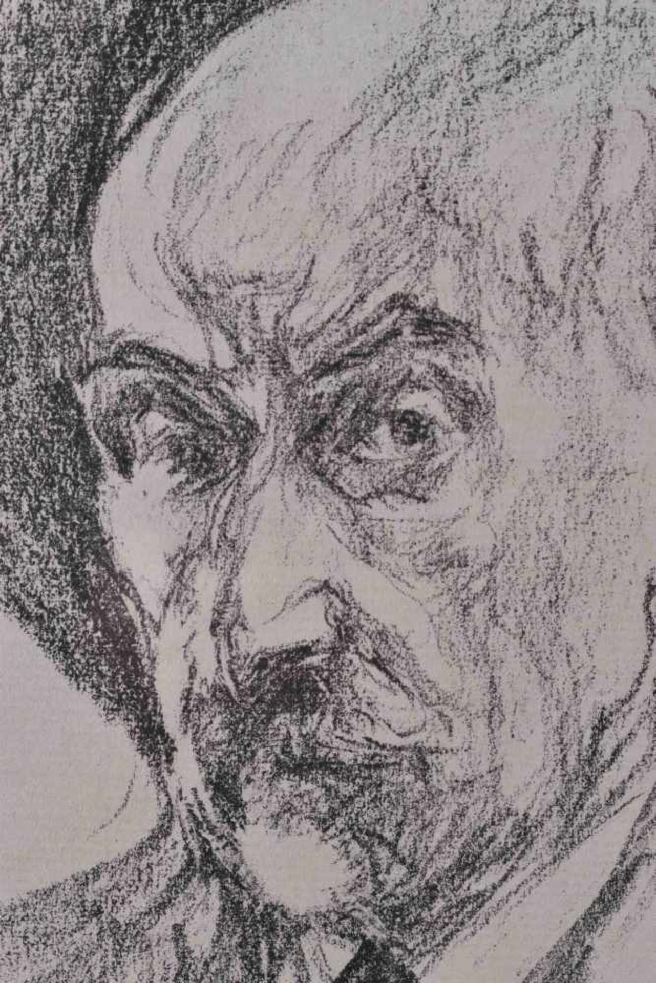 Max LIEBERMANN (1847-1935)"Selbstportrait"Grafik-Lithografie, Passepartoutauschnitt 24 cm x 17 cmMax - Bild 2 aus 2