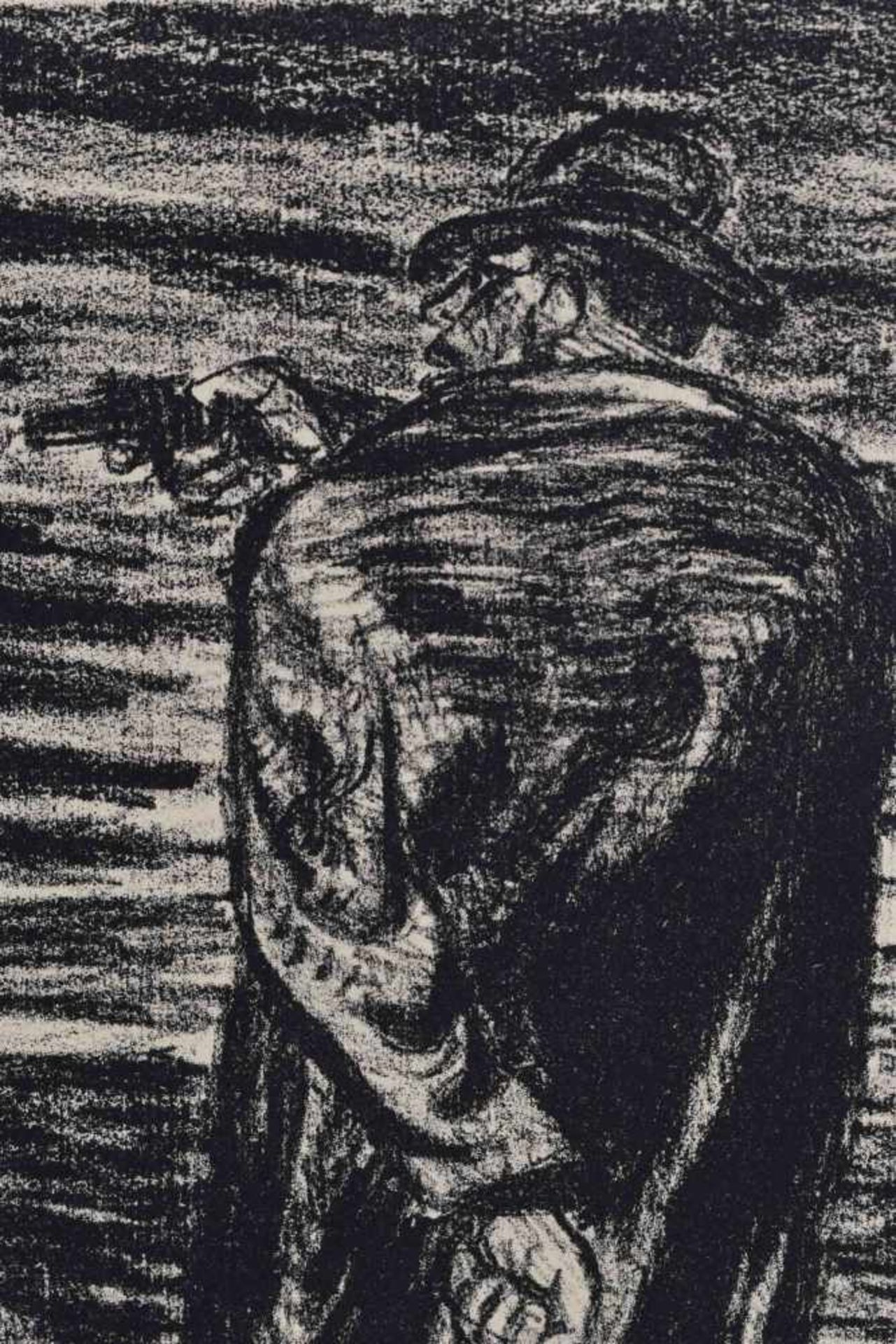 Ernst BARLACH (1870-1938)"Der Mord"Grafik-Lithographie, Maße 34 cm x 49 cm,2 % Bildkunst/ - Bild 4 aus 4