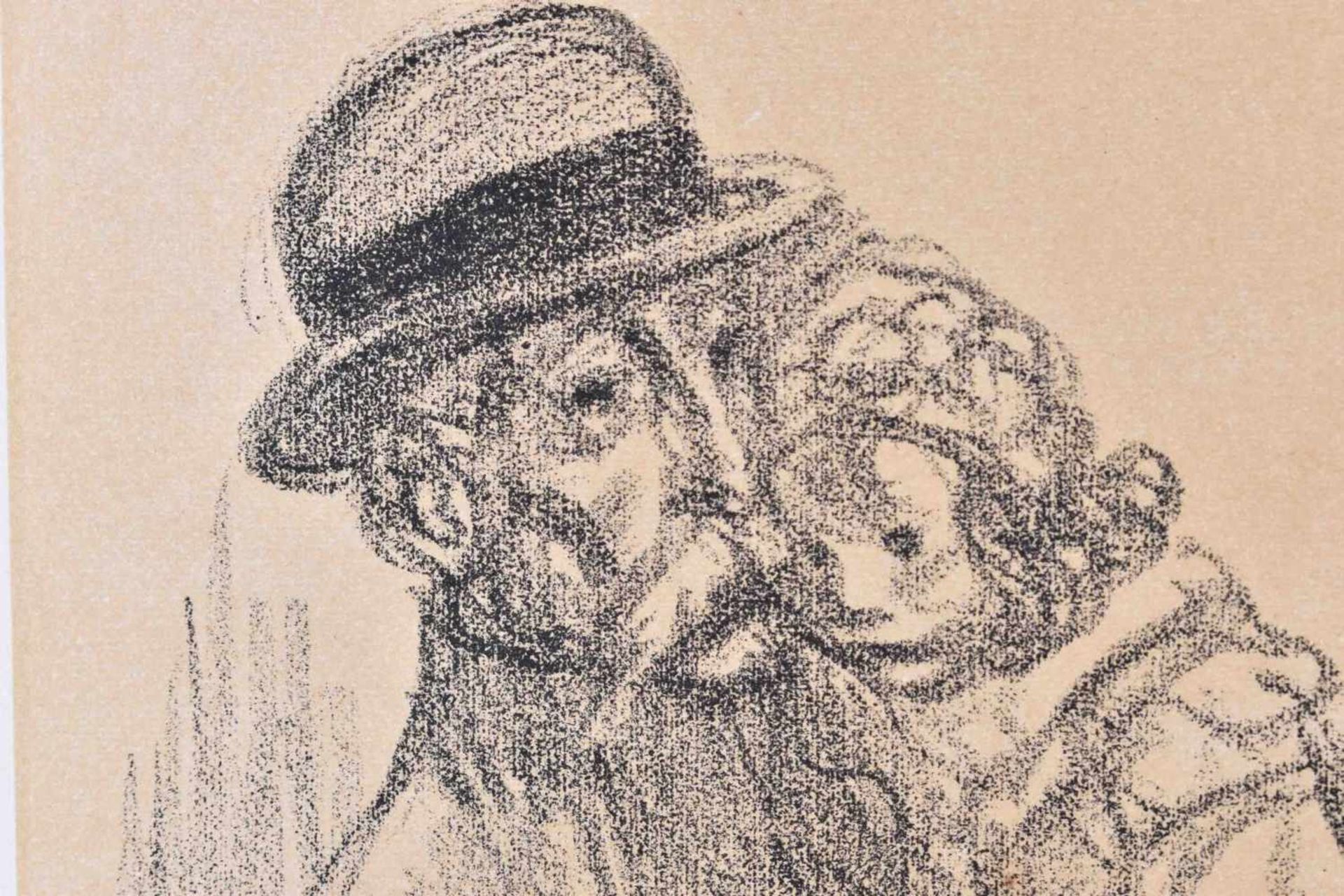 Théophile Alexandre STEINLEN (1859-1923)"Ohne Titel"Grafik-Farblithografie auf Bütten, Blattgröße: - Bild 2 aus 4