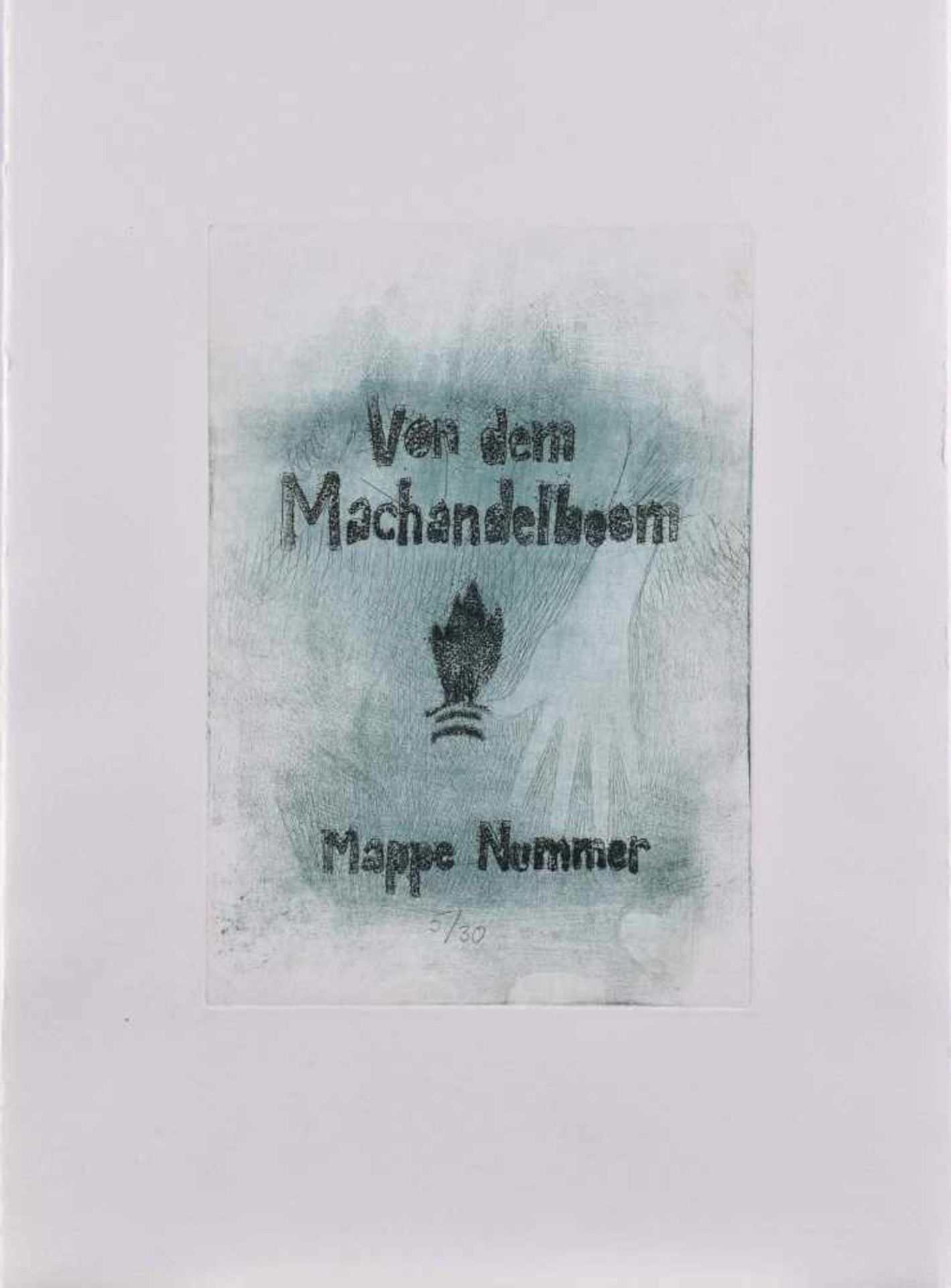 Christiane LESCH (1940)"Mappe-von dem Machandelboom"Grafik-12 Farbradierungen und Deckblatt auf