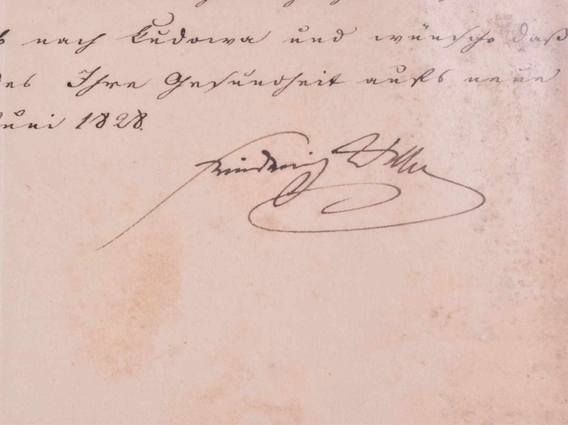 Persönlicher Brief von König Friedrich Wilhelm III.Brief an General-Leutnant Georg Wilhelm von - Image 3 of 3