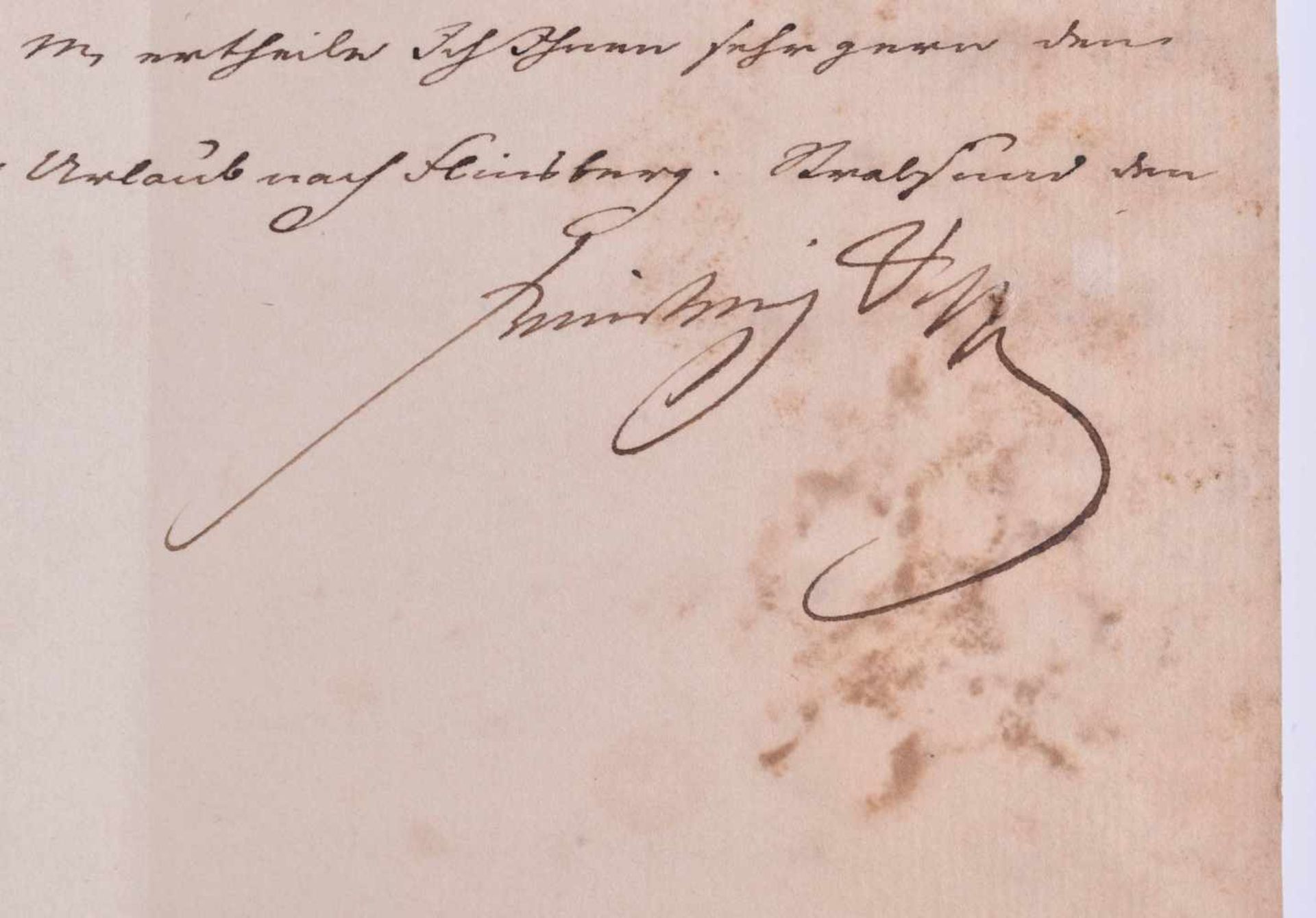 Persönlicher Brief von König Friedrich Wilhelm III.Brief an General-Major Georg Wilhelm von - Bild 2 aus 2