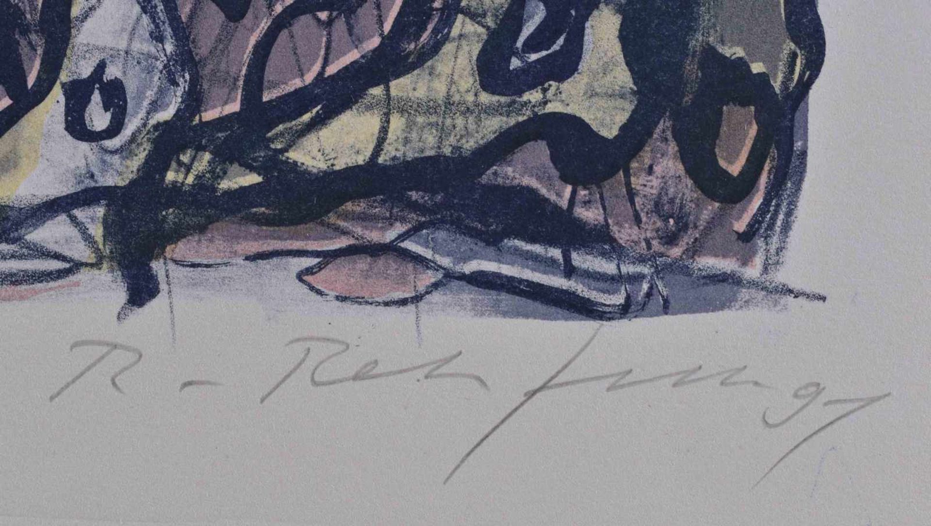Robert REHFELDT (1931-1993)"Komposition"Grafik-Farblithografie auf Bütten, 56,5 cm x 38 cm,rechts - Bild 3 aus 3