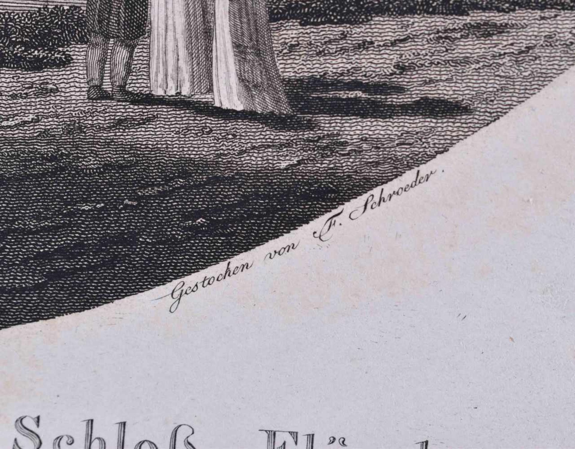 Friedrich SCHROEDER (1768-1839)"5 Ansichten um Schloss Wilhelmshöhe bei Kassel"5 Grafiken- - Bild 6 aus 7