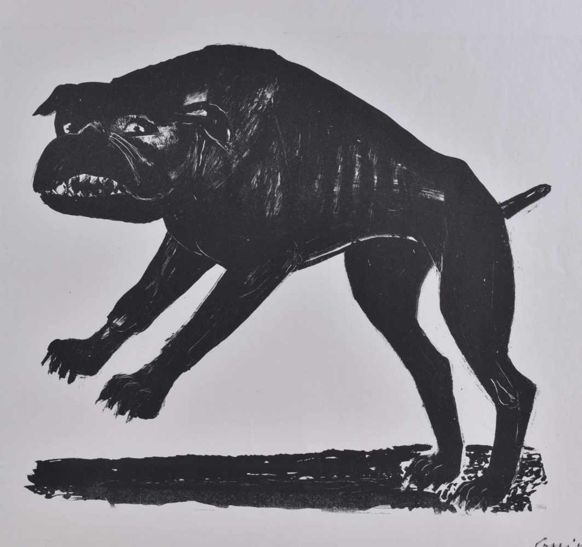 Waldemar GRZIMEK (1918-1984)"Homage an Feli"Grafik - Lithographie auf Bütten, Blattgröße 49 cm x - Bild 2 aus 4
