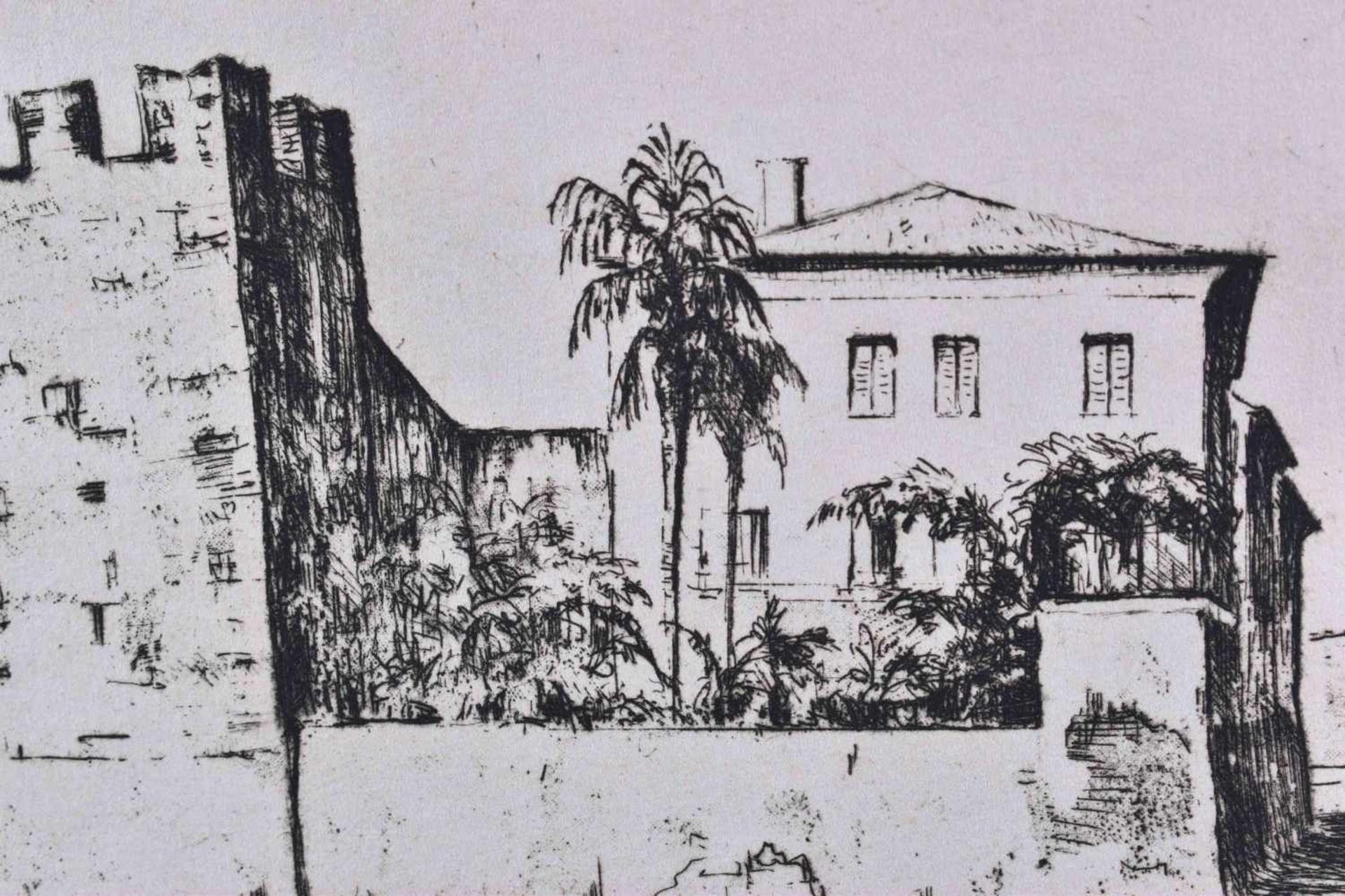Hans MEID (1883-1957)"Torre Gelmetti in Bardolino (1932)Grafik-Radierung, Blattgröße: 29 cm x 40 - Bild 5 aus 6