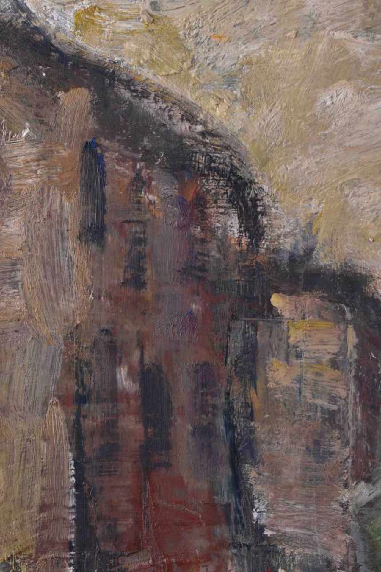 Manfred Richard BÖTTCHER (1933-2001)"Alter Bersarinplatz- Berlin"painting oil / canvas, 41 cm x 70.5 - Bild 4 aus 7