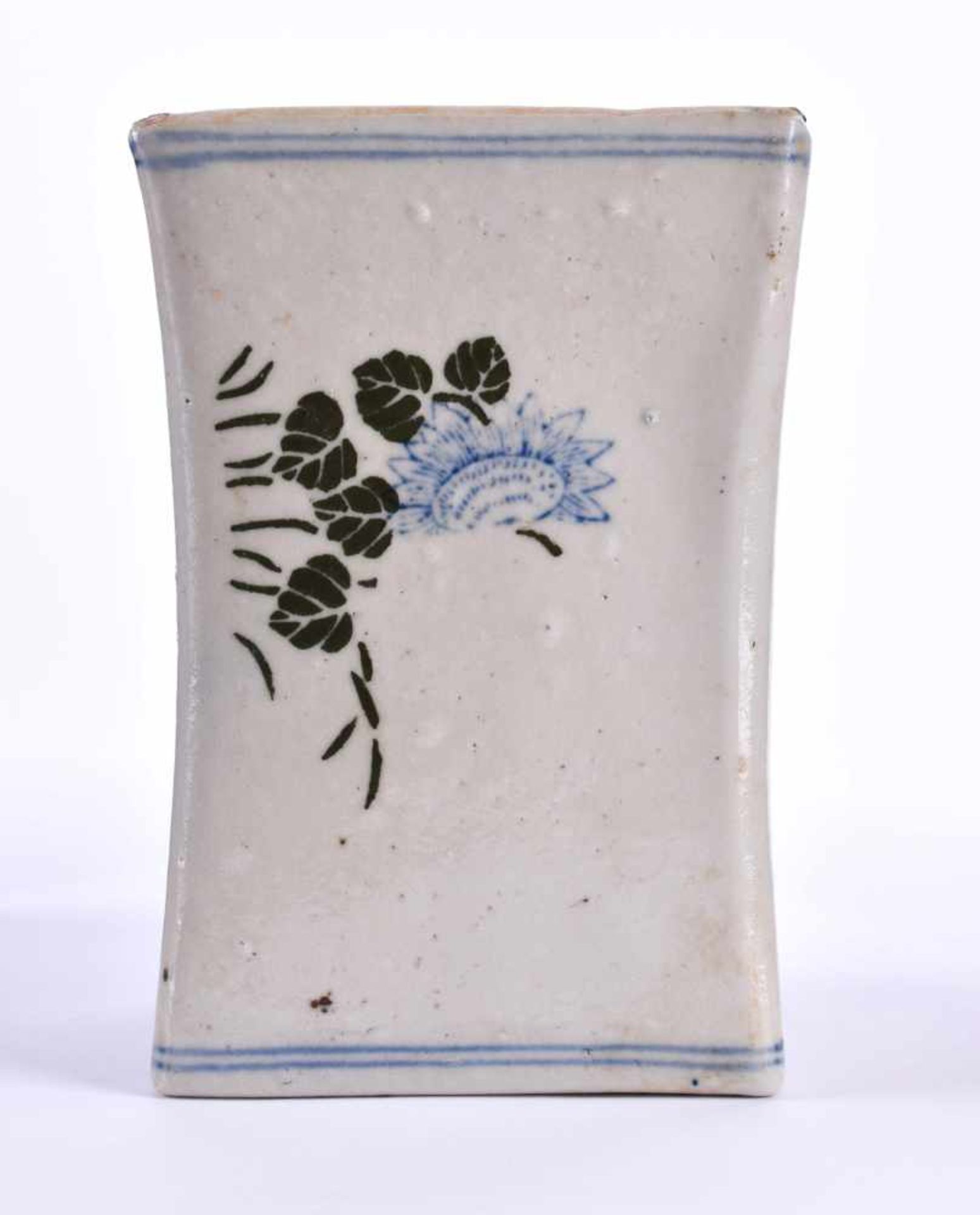 Neck rest China Qing periodwith blue and white painting, 16.8 cm x 11.5 cm x 8 cmNackenstütze - Image 2 of 6