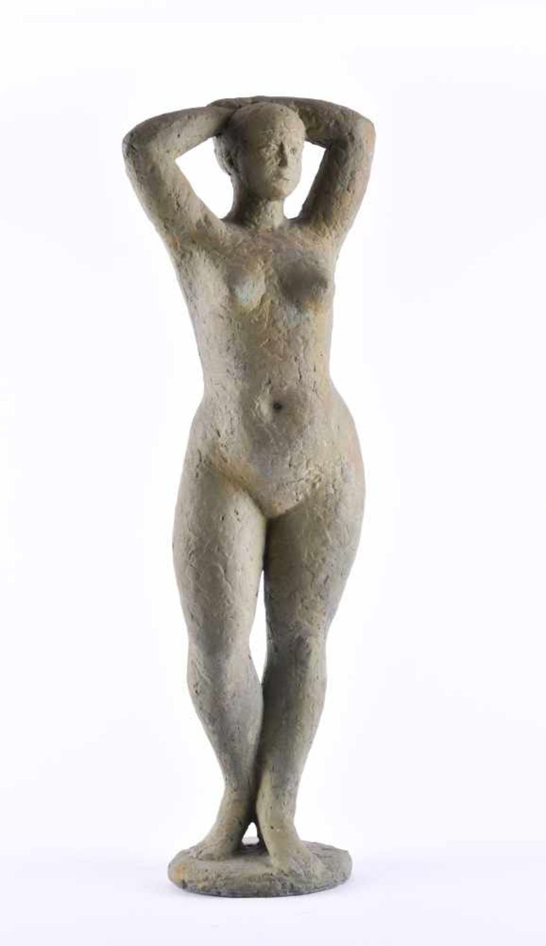 Rolf WINKLER (1930-2001)"Stehende"sculpture - stone casting, height: 60 cm,monogrammed on the
