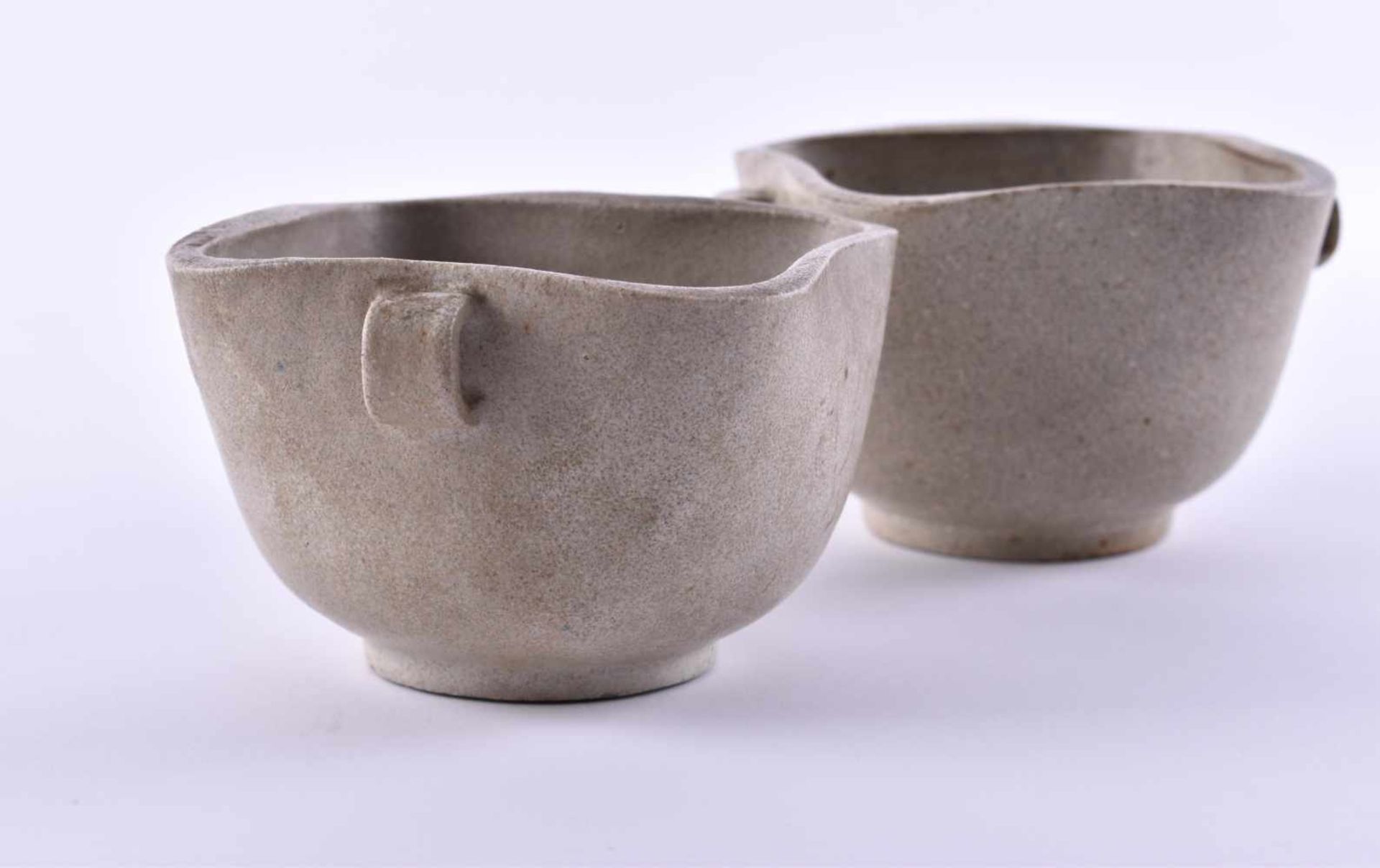 Pair of bowls Arne Bang Denmark circa 1950 / 60Stoneware glazed, with bottom mark, height: approx. - Bild 2 aus 4