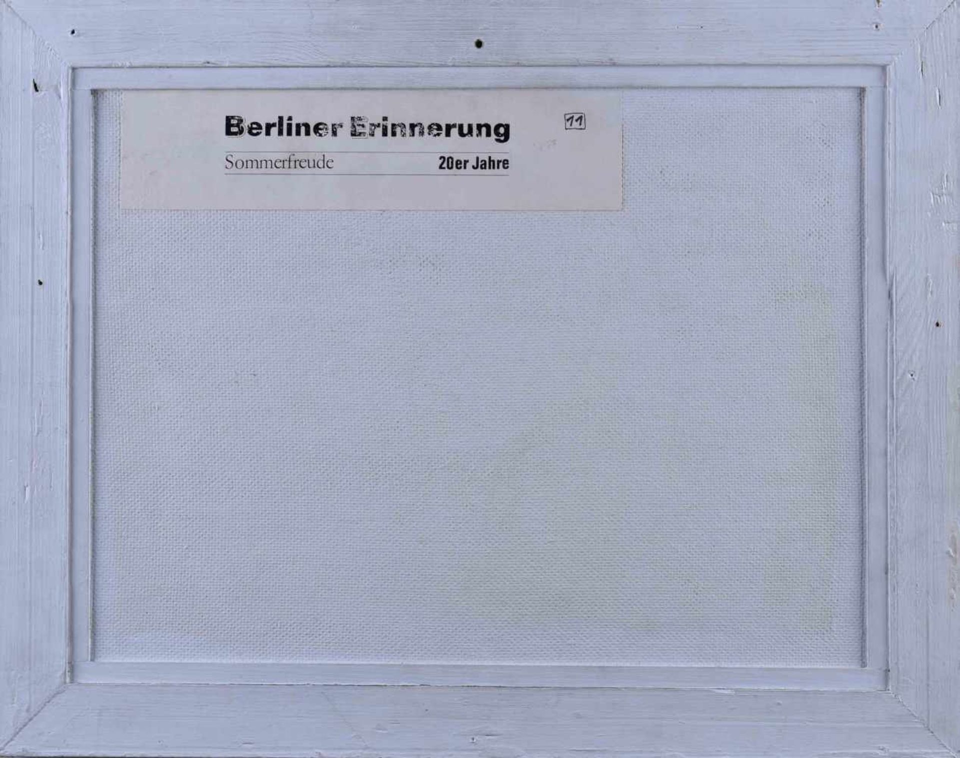 Paul SCHULTZ-LIEBISCH (1905-1996)"Sommerfreude"painting oil / hardboard, 28.5 cm x 38.5 cm,signed on - Image 7 of 7